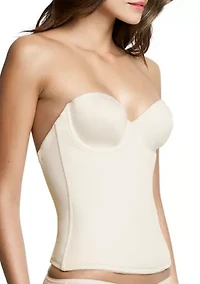 Plus Paige Padded Strapless Longline Bra