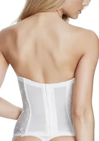 Rosemarie Embroidered Strapless Longline