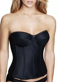 Juliette Satin Strapless Longline