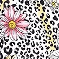 Plus Short Sleeve & Pants Tropical Pajama Set