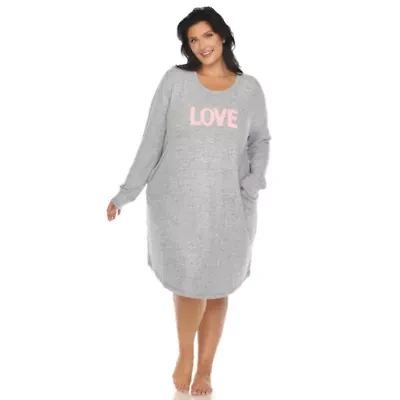 Plus Long Sleeve Sleep Shirt