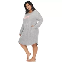 Plus Long Sleeve Sleep Shirt