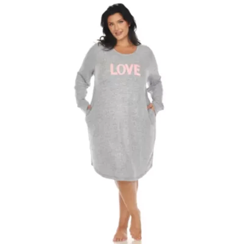 Plus Long Sleeve Sleep Shirt