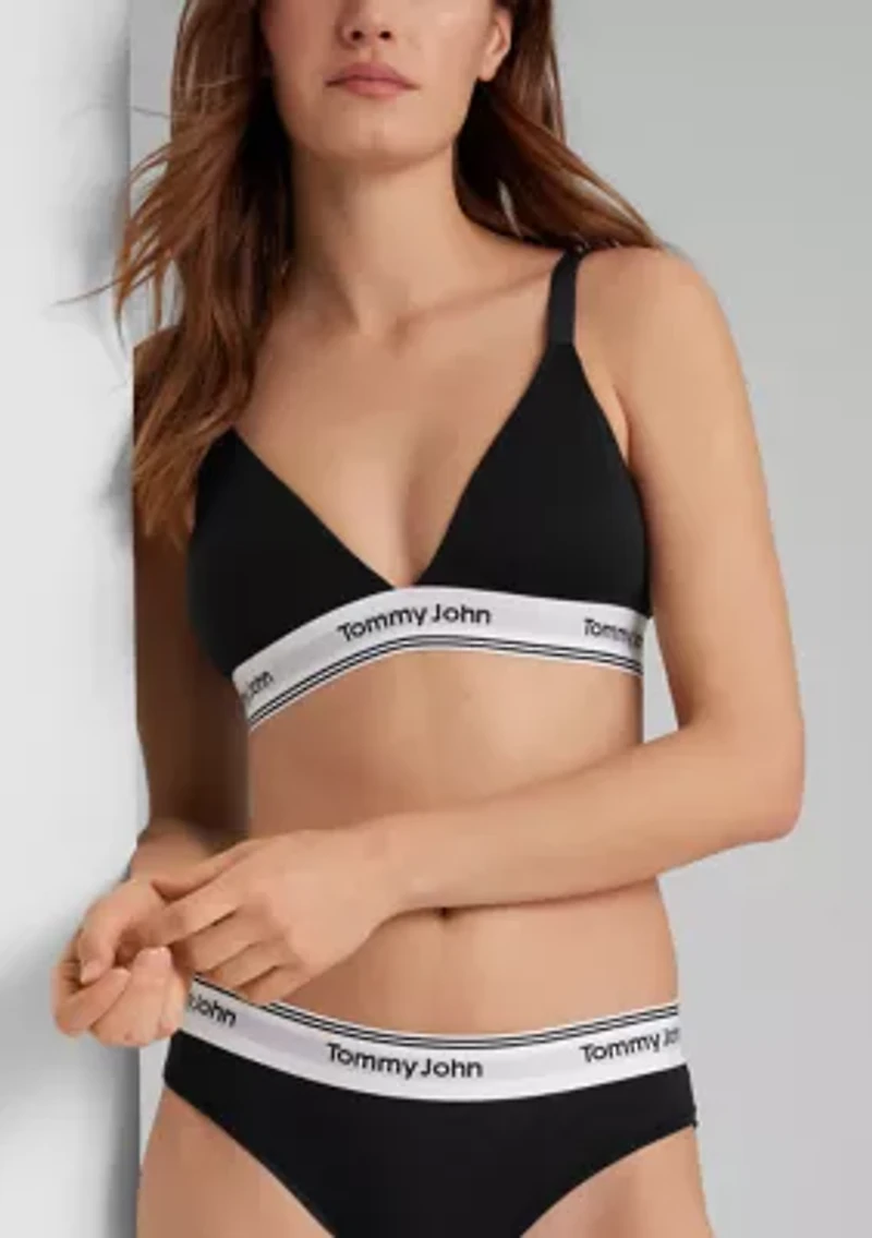 Signature Cotton Logo Light Lined Bralette