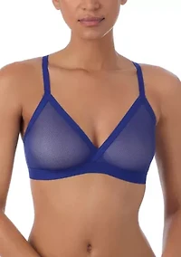 Sheer Stripe Triangle Bralette