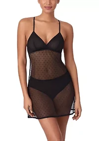 Women's Heart Mesh Chemise