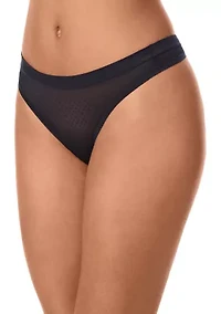 Dot Mesh Thong