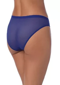 Sheer Striped Bikini Panty