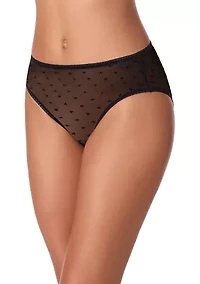 Women's Heart Mesh Bikini Panties