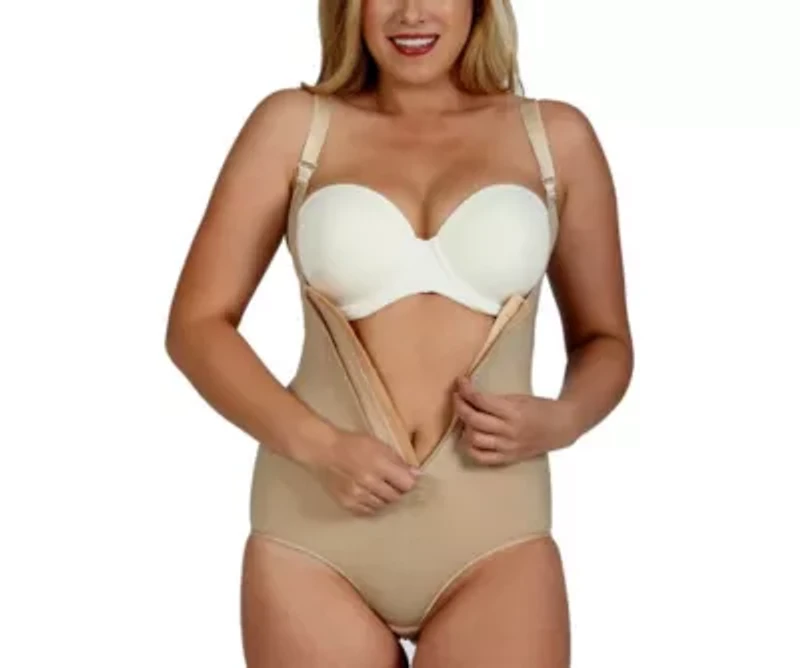 Undebust Front Zip Bodysuit