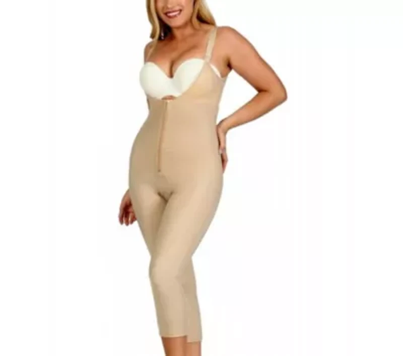 Zip Front Capri length Bodysuit