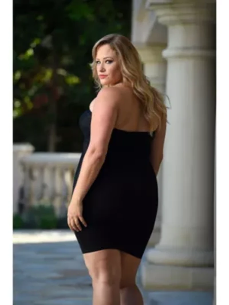 Strapless Empire Waist Slip Dress