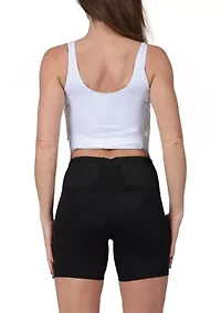 Scoop Neck Front Zip Tank Top