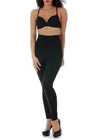 Side Zip Open Toe Knee Socks