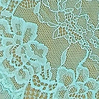 Gisele Plus 2PC Mint Lace w/Satin Bows Bralette Set