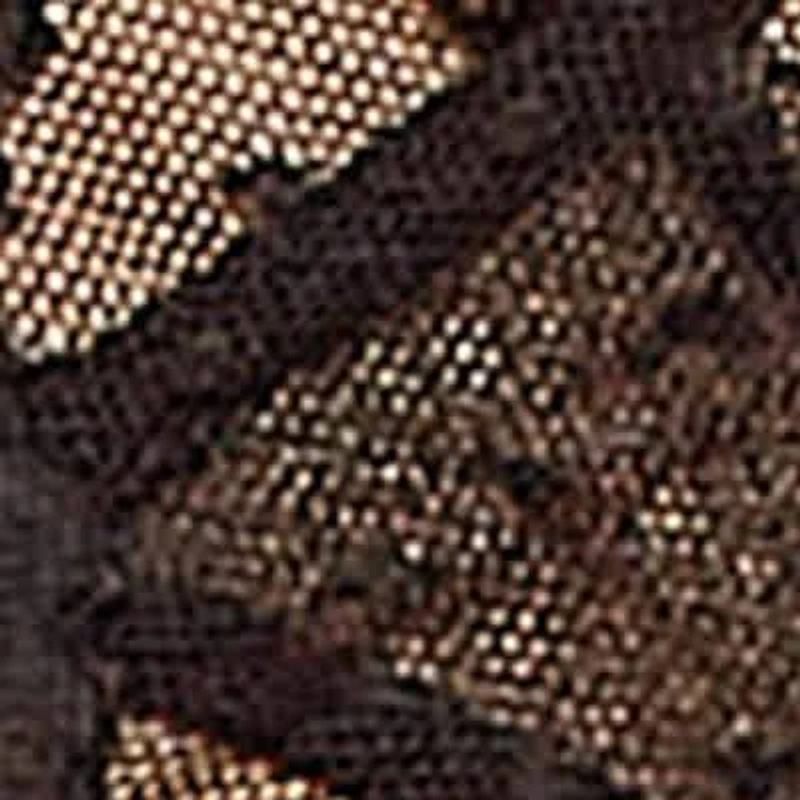 Viola Dotted Mesh & Floral Lace Halter Bodysuit Lingerie