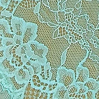 Gisele Plus Mint Rosette Bows & Lace Intimate Halter Bodysuit