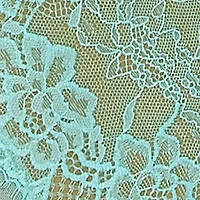 Gisele Mint Rosette Bows & Lace Intimate Halter Bodysuit