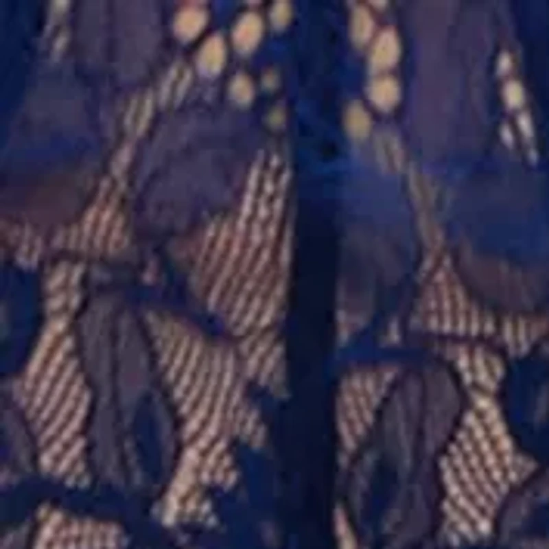 Plus 2-Piece Lace & Mesh Longline Bra Set