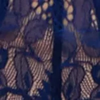 Plus 2-Piece Lace & Mesh Longline Bra Set