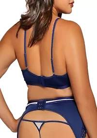Plus Laura Lace & Mesh Bra 3-Piece Set