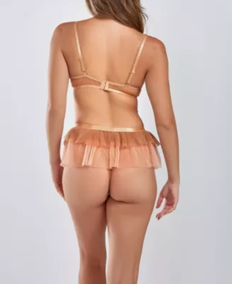 Beatrice Plus 2PC Lace & Pleat Mesh Bra Set