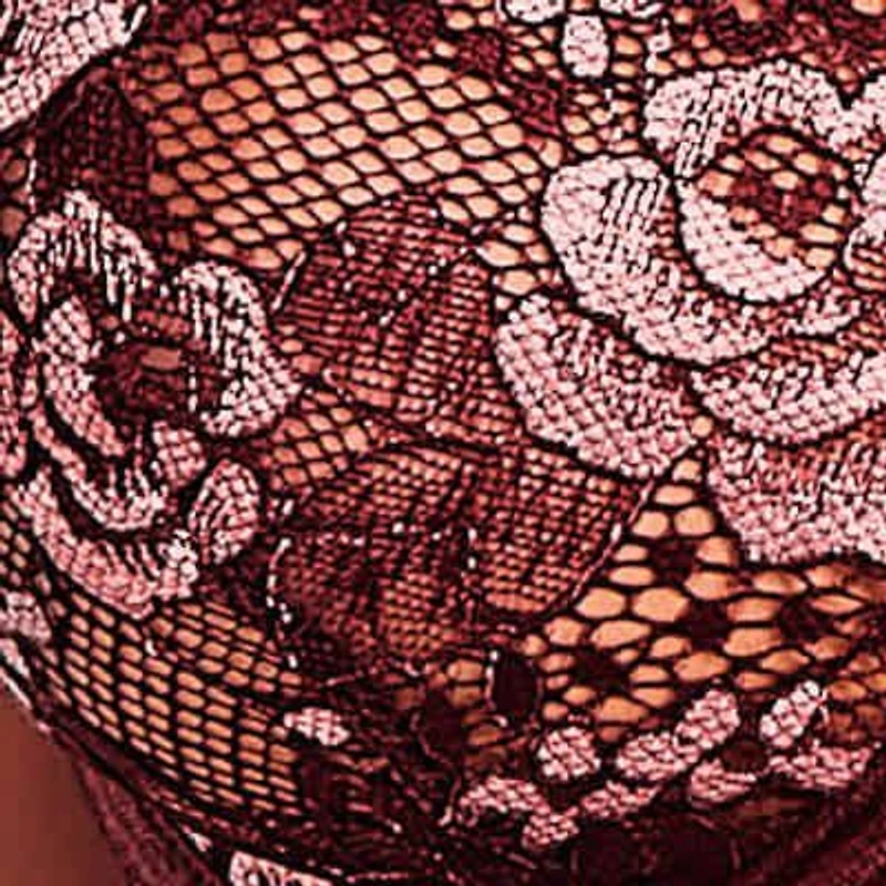 Women's French Lace 3 PC Bra, Skirt and Panty Lingerie Set