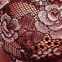 Women's French Lace 3 PC Bra, Skirt and Panty Lingerie Set