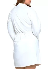 Plus Arlene Lace Bridal Robe
