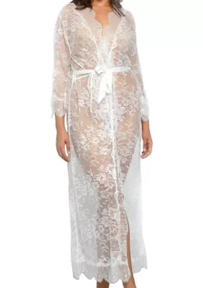 Plus Rowena Long Lace Robe