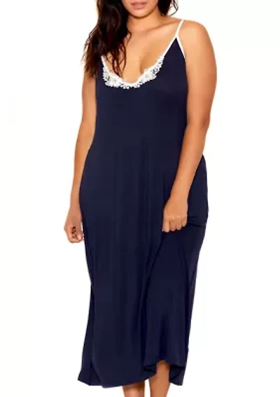 Plus Ali Modal and Appliqué Dress
