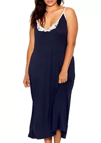 Plus Ali Modal and Appliqué Dress