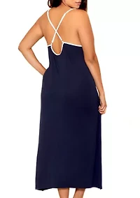 Plus Ali Modal and Appliqué Dress