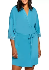 Joslyn Soft Lace Trimmed Robe
