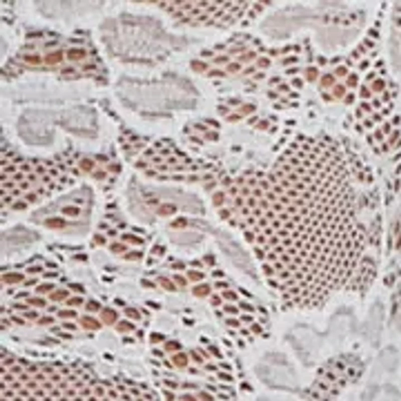 Rowena Soft Sheer Lace Robe with Self Tie Satin Sash