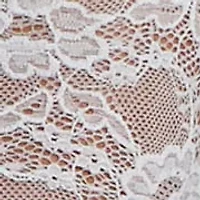Rowena Soft Sheer Lace Robe with Self Tie Satin Sash