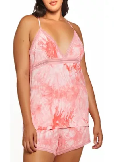 Plus Lola Tie-Dye Pajama Shorts Set