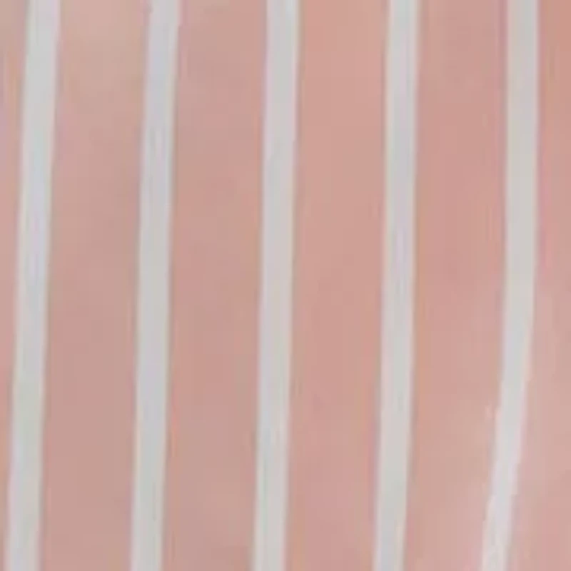 Willa Plus Satin Striped 1pc Robe with Self Tie Sash and Trimmed Lace