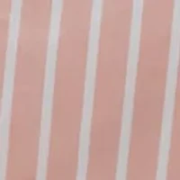 Willa Plus Satin Striped 1pc Chemise with Lace Trim