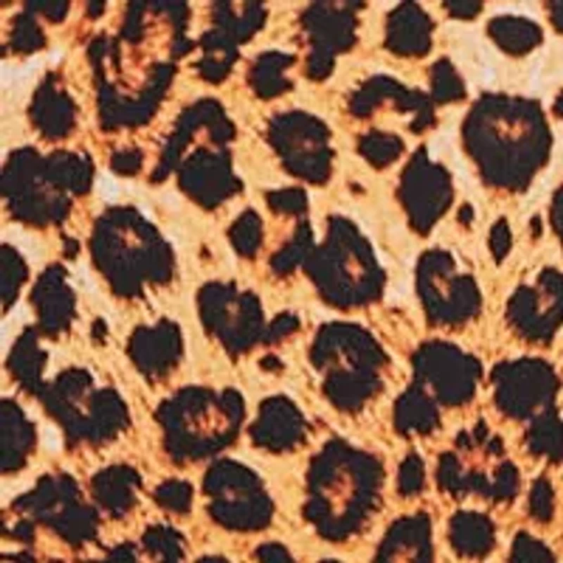 Reise Plus Leopard  Chemise with Lace trim and front slit