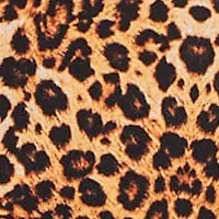 Reise Plus Leopard  Chemise with Lace trim and front slit