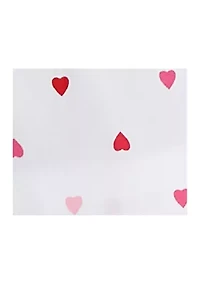 Lilly Heart Printed PJ Short Set Trimmed Red.