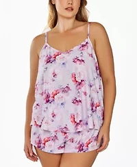 iCollection 1PC Very Soft Brushed Nightgown Printed all over Floral