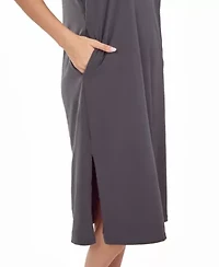 iCollection plus Womans Soft Knit Tank Dress with Side Pockets.