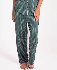 Women's Floral Bamboo Stretch-Knit Short Sleeve Pajama Set