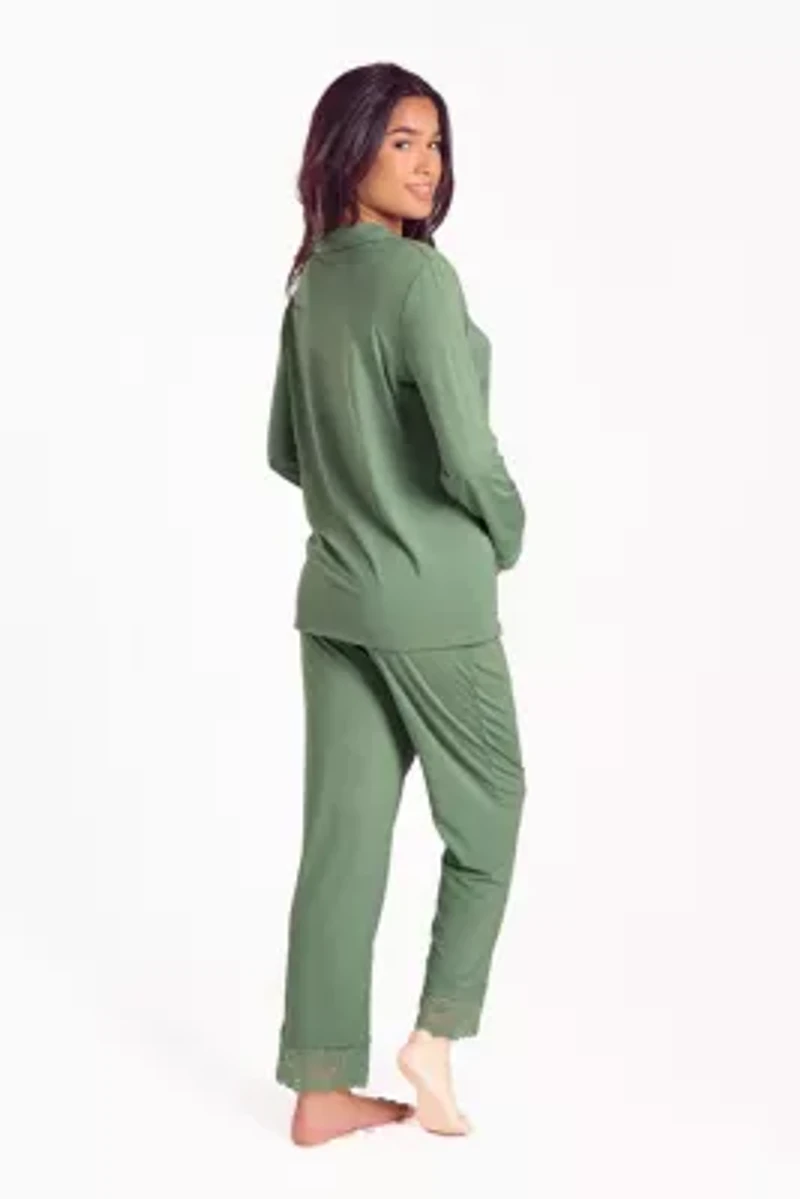 Women's Modal Stretch-Knit Long Sleeve Pajama Set