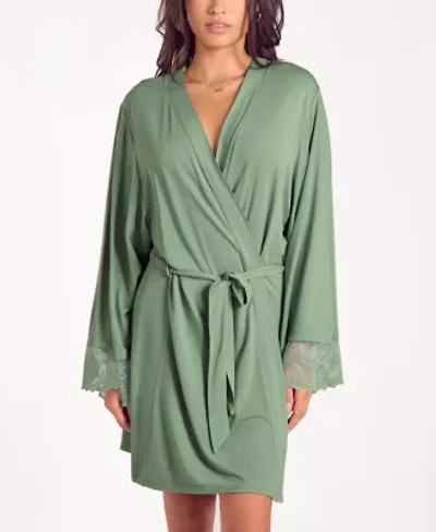 Women's Modal Stretch-Knit Long Sleeve Robe