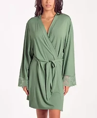 Women's Modal Stretch-Knit Long Sleeve Robe