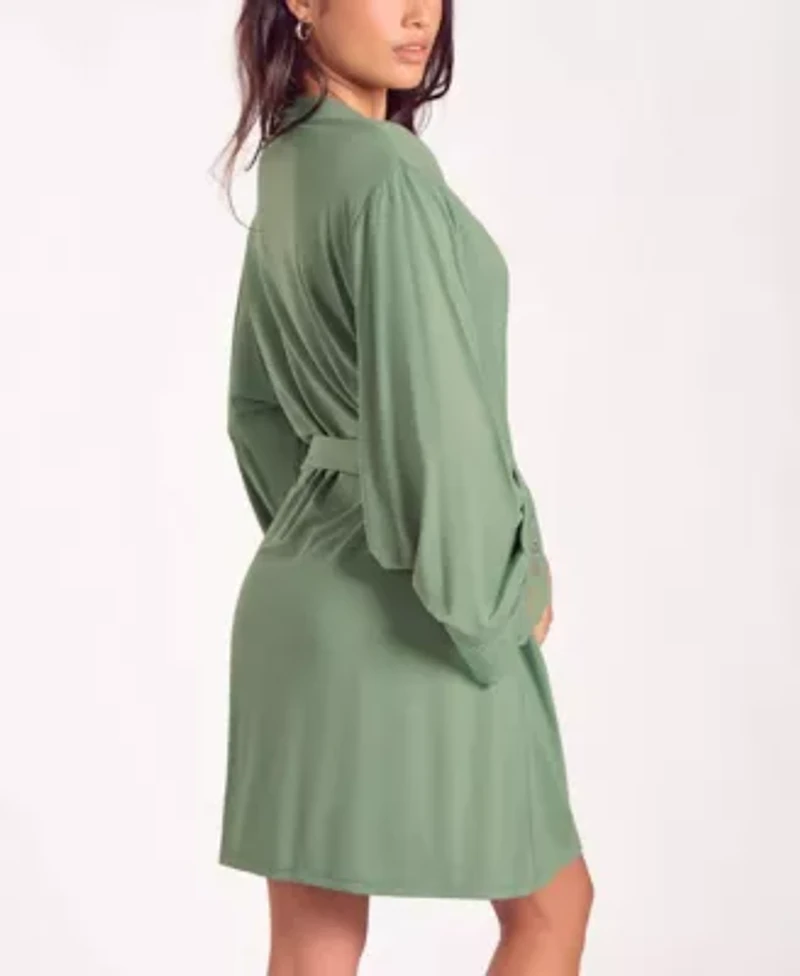 Women's Modal Stretch-Knit Long Sleeve Robe