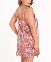 Women's Floral Stretch-Woven Nightgown